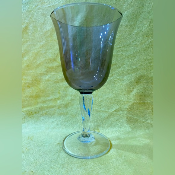 Dining Purple Wine Glasses Stemware Crystal Twist Handle Poshmark